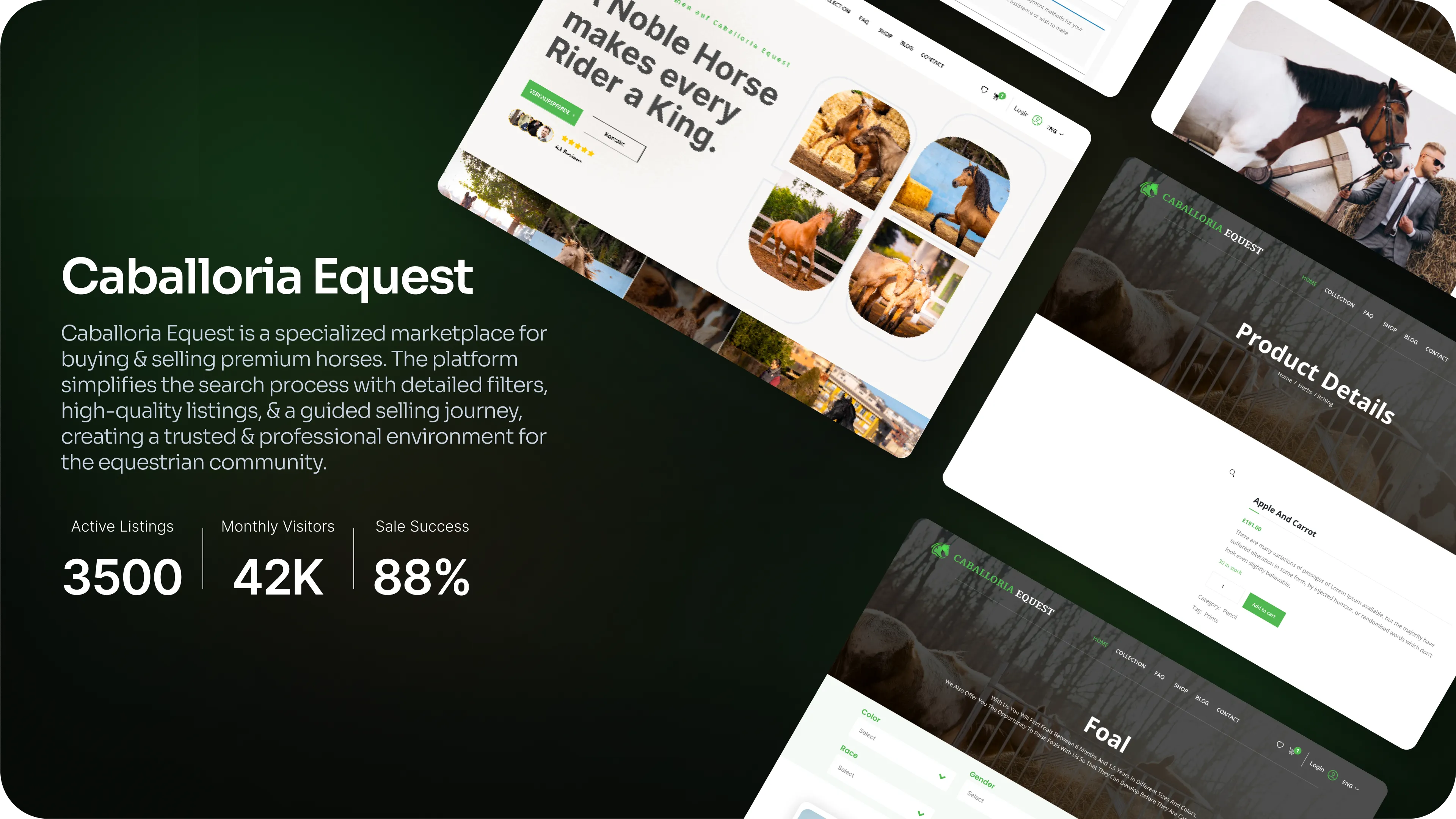 Caballoria Equest — Premium Horse Marketplace