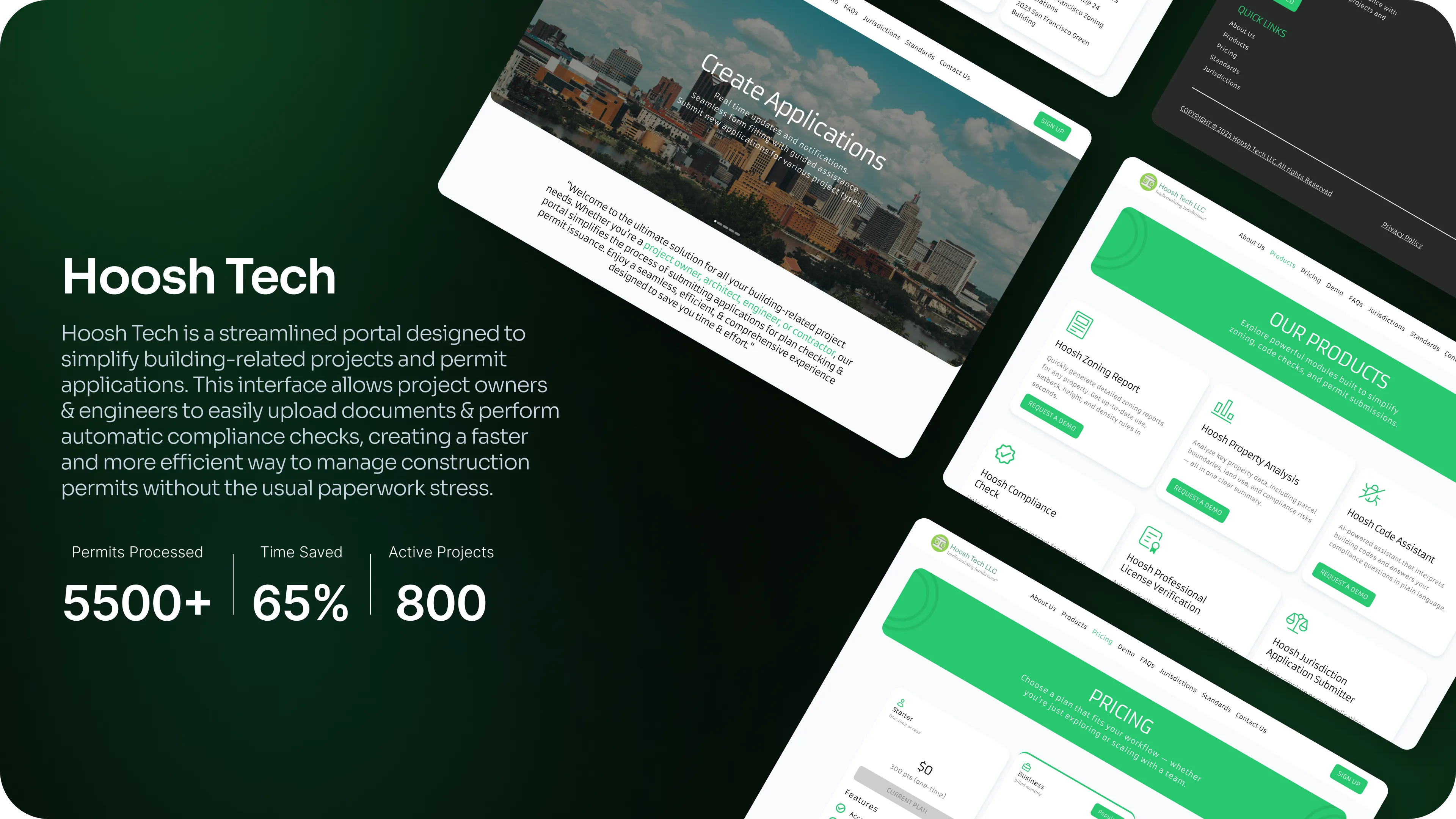 Hoosh Tech — Premium Permit & Compliance Portal