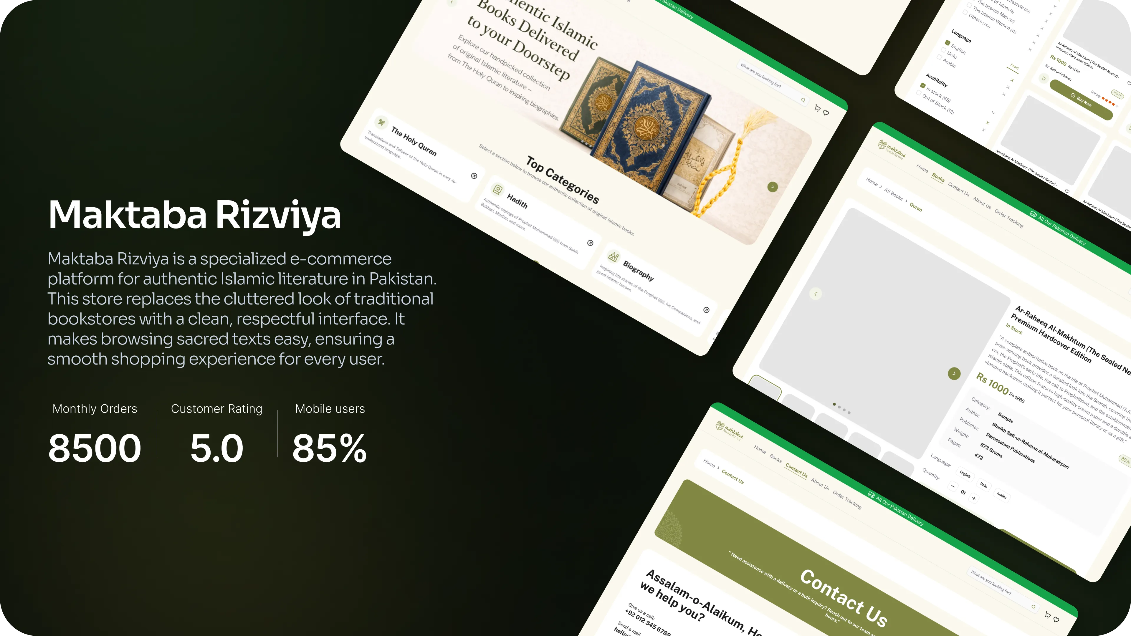 Maktaba Rizviya — Premium Islamic Bookstore Experience