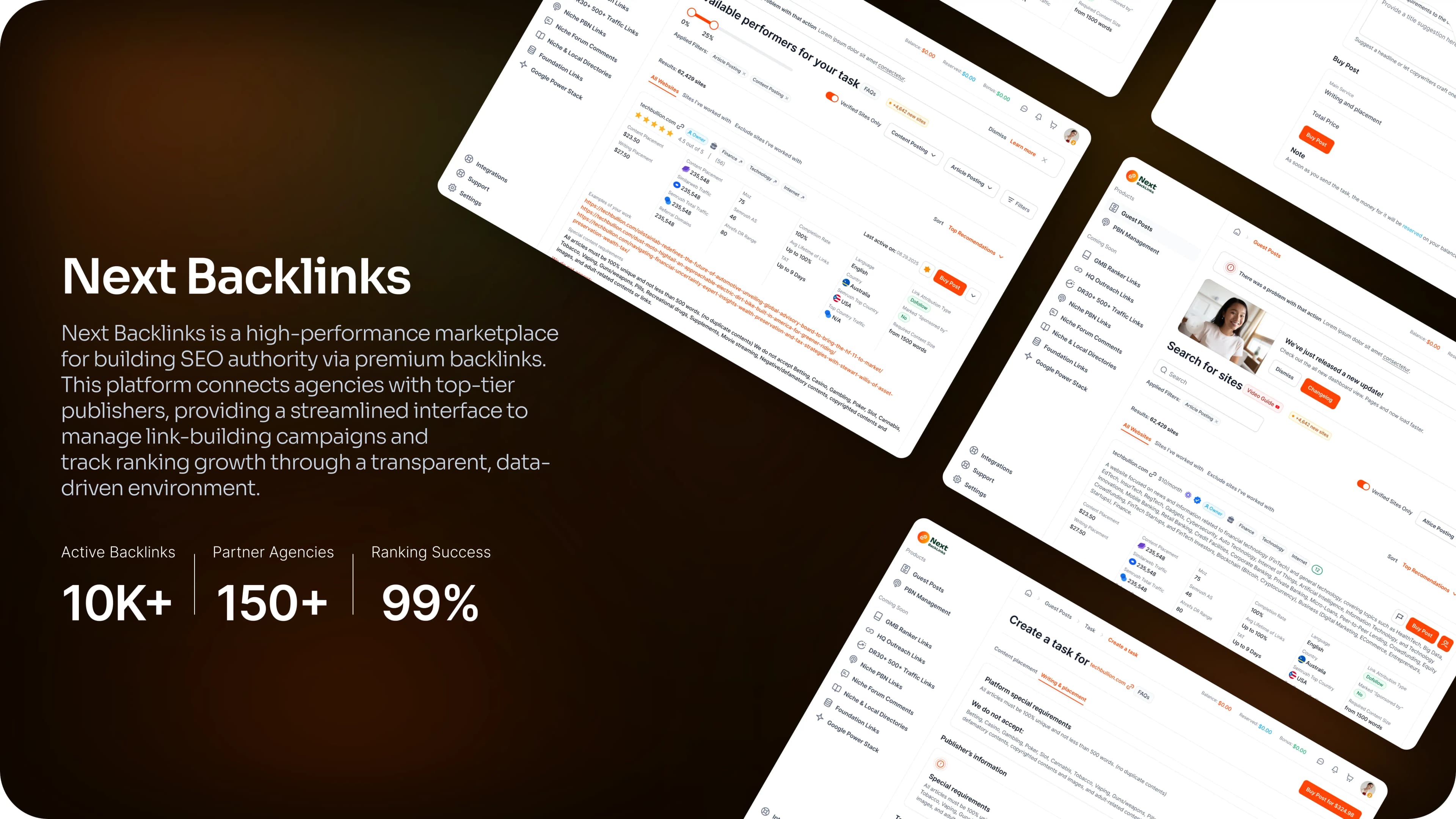 Next Backlinks — Premium SEO Publisher Marketplace